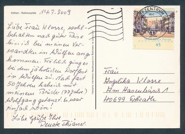 Rathausplatz in Köthen